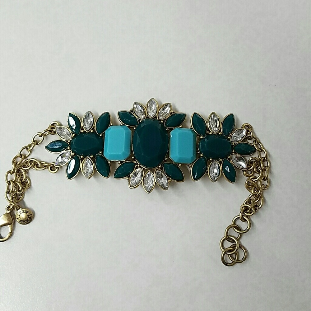 J.Crew green & blue costume bracelet.